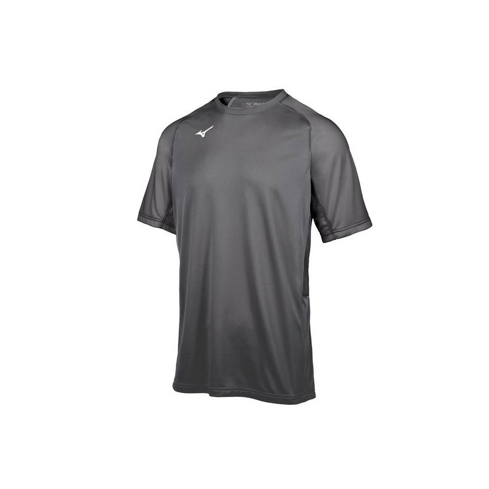 Mens Mizuno Aerolite Crew Baseball Jersey Grey Philippines (KEFVTZ641)